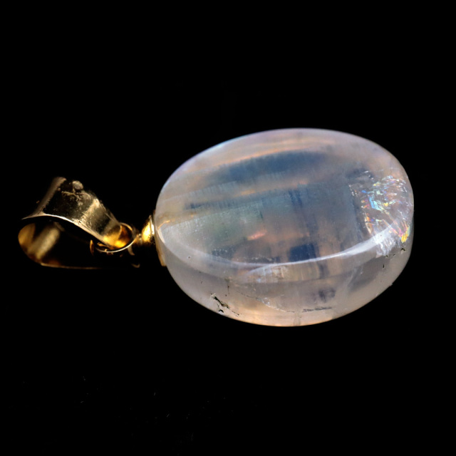 ムーンストーン ネックレス 6月 誕生石 天然石 レインボー ムーンストーン ペンダント 長石 moonstone 母の日 ギフト