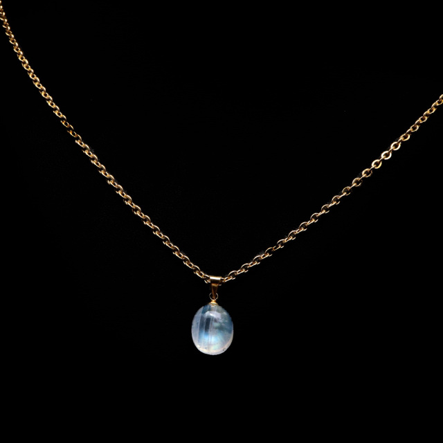 ムーンストーン ネックレス 6月 誕生石 天然石 レインボー ムーンストーン ペンダント 長石 moonstone 母の日 ギフト