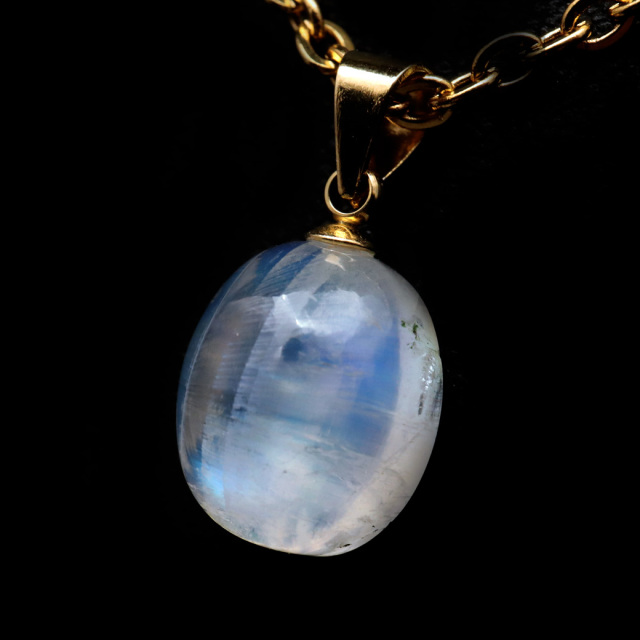 ムーンストーン ネックレス 6月 誕生石 天然石 レインボー ムーンストーン ペンダント 長石 moonstone 母の日 ギフト
