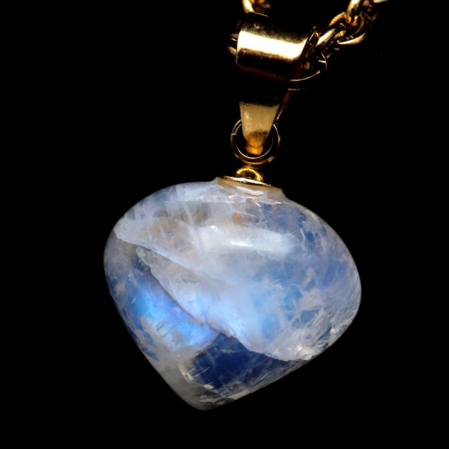 ムーンストーン ネックレス 6月 誕生石 天然石 レインボー ムーンストーン ペンダント 長石 moonstone 母の日 ギフト