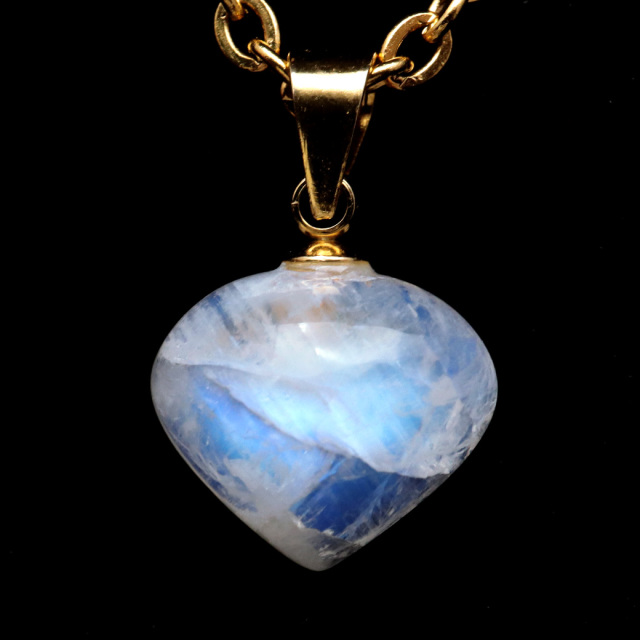 ムーンストーン ネックレス 6月 誕生石 天然石 レインボー ムーンストーン ペンダント 長石 moonstone 母の日 ギフト