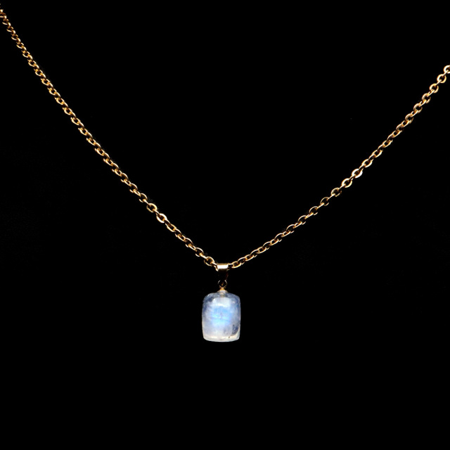 ムーンストーン ネックレス 6月 誕生石 天然石 レインボー ムーンストーン ペンダント 長石 moonstone 母の日 ギフト