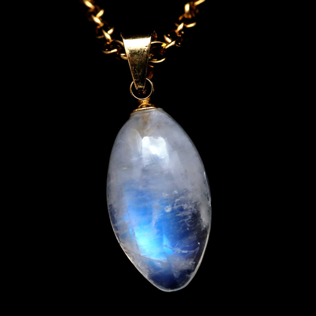ムーンストーン ネックレス 6月 誕生石 天然石 レインボー ムーンストーン ペンダント 長石 moonstone 母の日 ギフト
