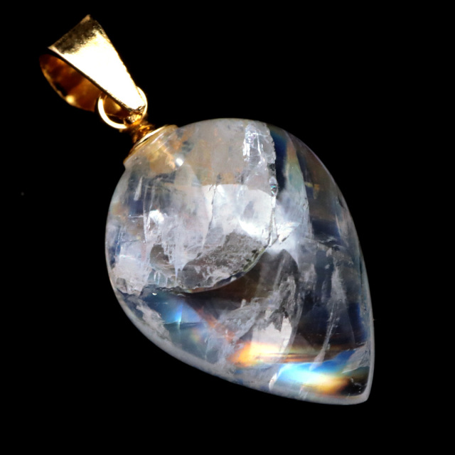 ムーンストーン ネックレス 6月 誕生石 天然石 レインボー ムーンストーン ペンダント 長石 moonstone 母の日 ギフト