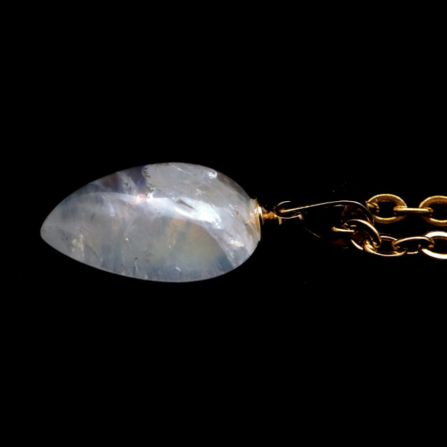 ムーンストーン ネックレス 6月 誕生石 天然石 レインボー ムーンストーン ペンダント 長石 moonstone 母の日 ギフト