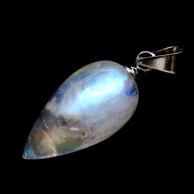 ムーンストーン ネックレス 6月 誕生石 天然石 レインボー ムーンストーン ペンダント 長石 moonstone 母の日 ギフト