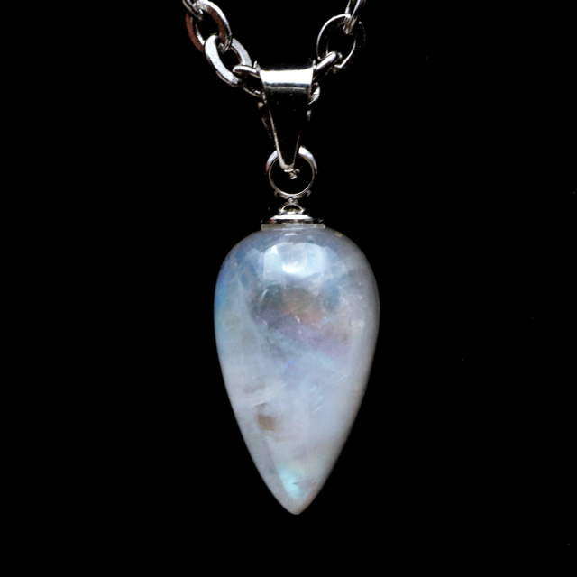 ムーンストーン ネックレス 6月 誕生石 天然石 レインボー ムーンストーン ペンダント 長石 moonstone 母の日 ギフト