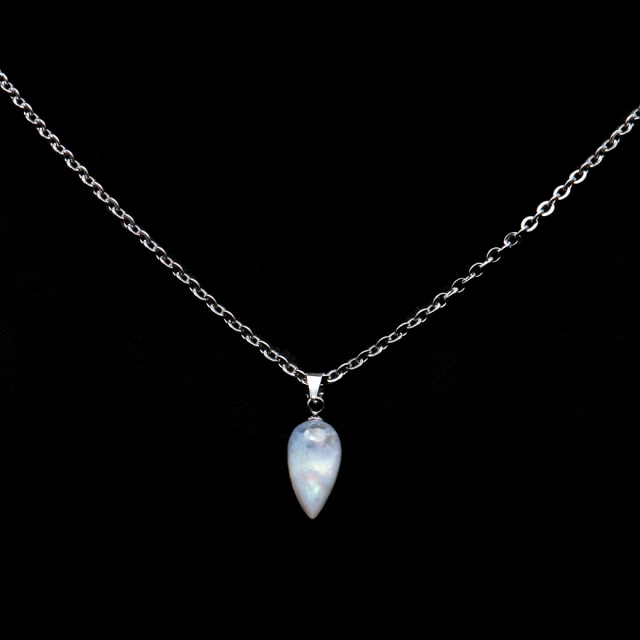 ムーンストーン ネックレス 6月 誕生石 天然石 レインボー ムーンストーン ペンダント 長石 moonstone 母の日 ギフト