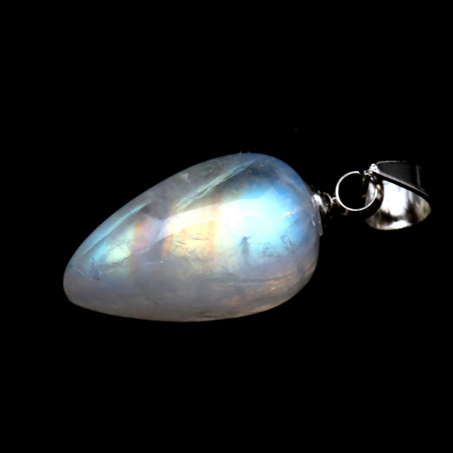 ムーンストーン ネックレス 6月 誕生石 天然石 レインボー ムーンストーン ペンダント 長石 moonstone 母の日 ギフト