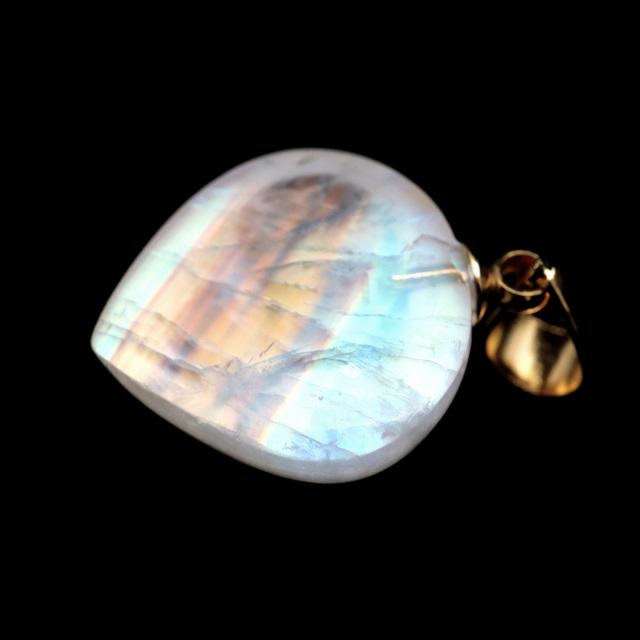 ムーンストーン ネックレス 6月 誕生石 天然石 レインボー ムーンストーン ペンダント 長石 moonstone 母の日 ギフト