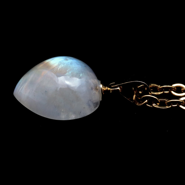 ムーンストーン ネックレス 6月 誕生石 天然石 レインボー ムーンストーン ペンダント 長石 moonstone 母の日 ギフト