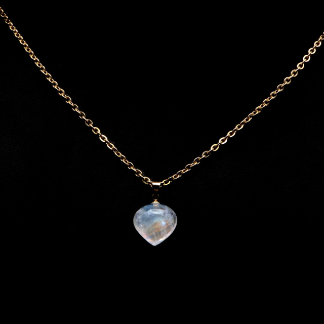 ムーンストーン ネックレス 6月 誕生石 天然石 レインボー ムーンストーン ペンダント 長石 moonstone 母の日 ギフト