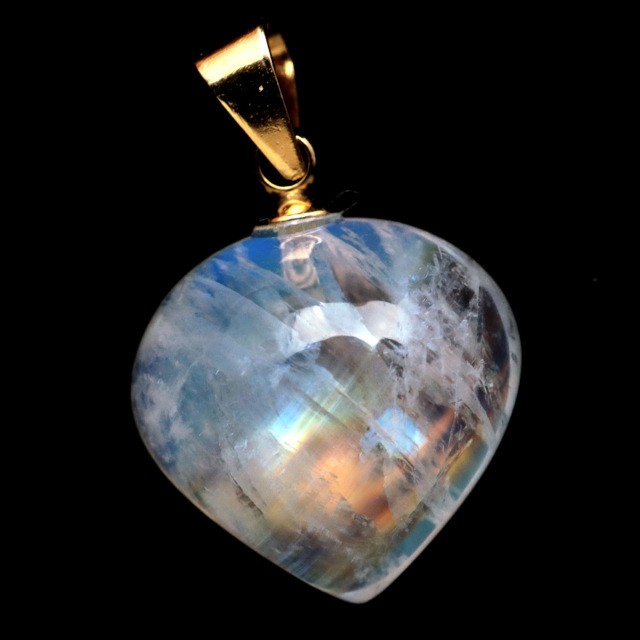 ムーンストーン ネックレス 6月 誕生石 天然石 レインボー ムーンストーン ペンダント 長石 moonstone 母の日 ギフト