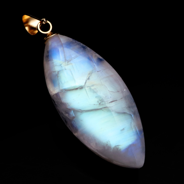 ムーンストーン ネックレス 6月 誕生石 天然石 レインボー ムーンストーン ペンダント 長石 moonstone