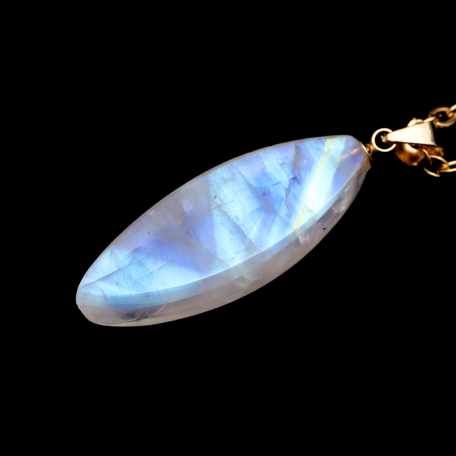 ムーンストーン ネックレス 6月 誕生石 天然石 レインボー ムーンストーン ペンダント 長石 moonstone