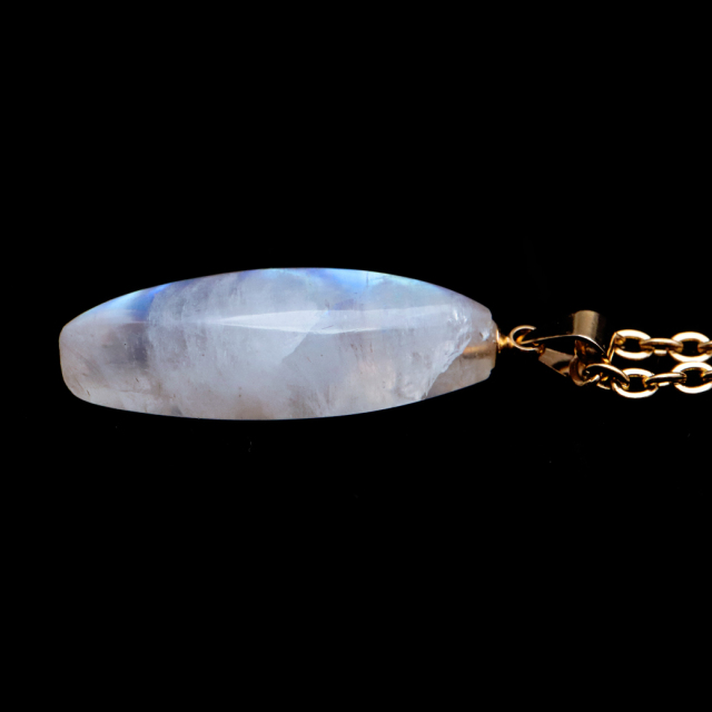 ムーンストーン ネックレス 6月 誕生石 天然石 レインボー ムーンストーン ペンダント 長石 moonstone
