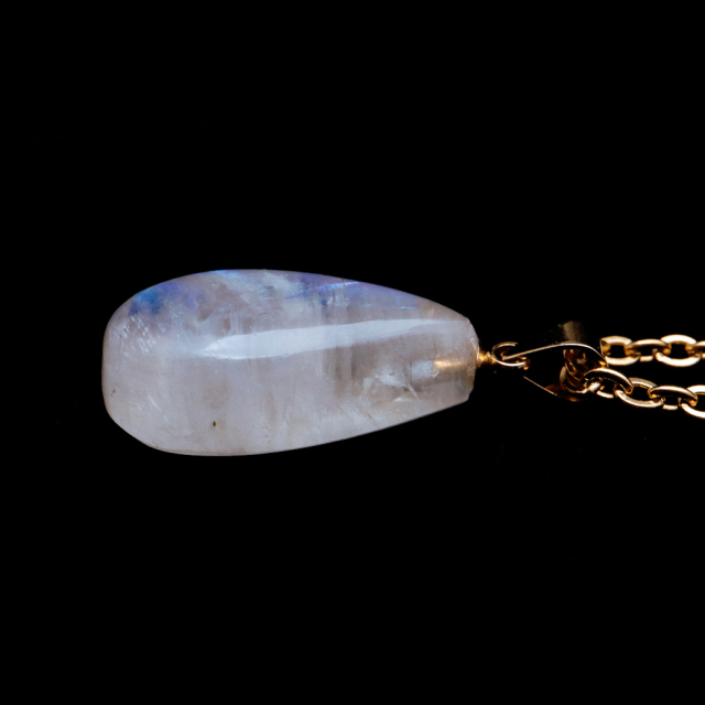 ムーンストーン ネックレス 6月 誕生石 天然石 レインボー ムーンストーン ペンダント 長石 moonstone
