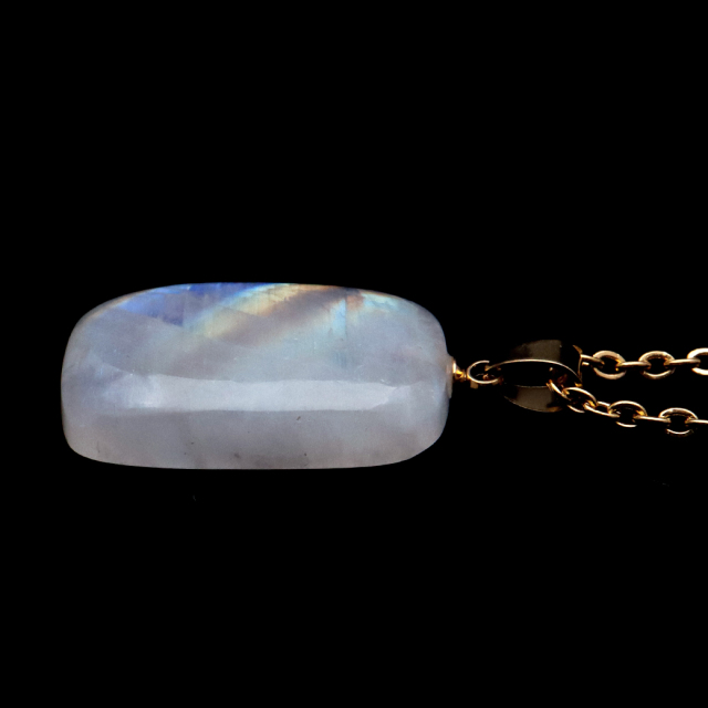 ムーンストーン ネックレス 6月 誕生石 天然石 レインボー ムーンストーン ペンダント 長石 moonstone 1点物