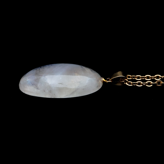 ムーンストーン ネックレス 6月 誕生石 天然石 レインボー ムーンストーン ペンダント 長石 moonstone 1点物