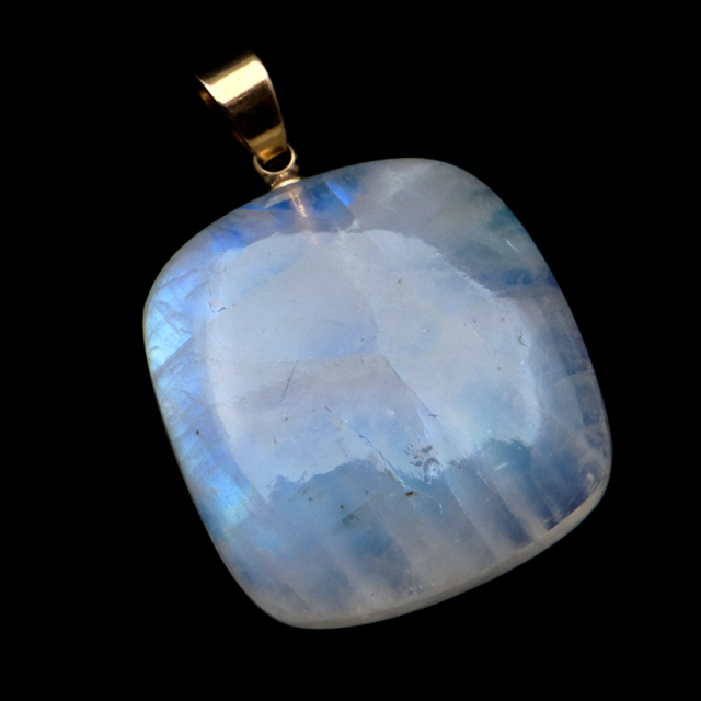 ムーンストーン ネックレス 6月 誕生石 天然石 レインボー ムーンストーン ペンダント 長石 moonstone 1点物