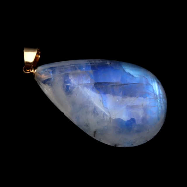 ムーンストーン ネックレス 6月 誕生石 天然石 レインボー ムーンストーン ペンダント 長石 moonstone 1点物