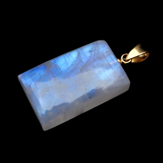 ムーンストーン ネックレス 6月 誕生石 天然石 レインボー ムーンストーン ペンダント 長石 moonstone 1点物