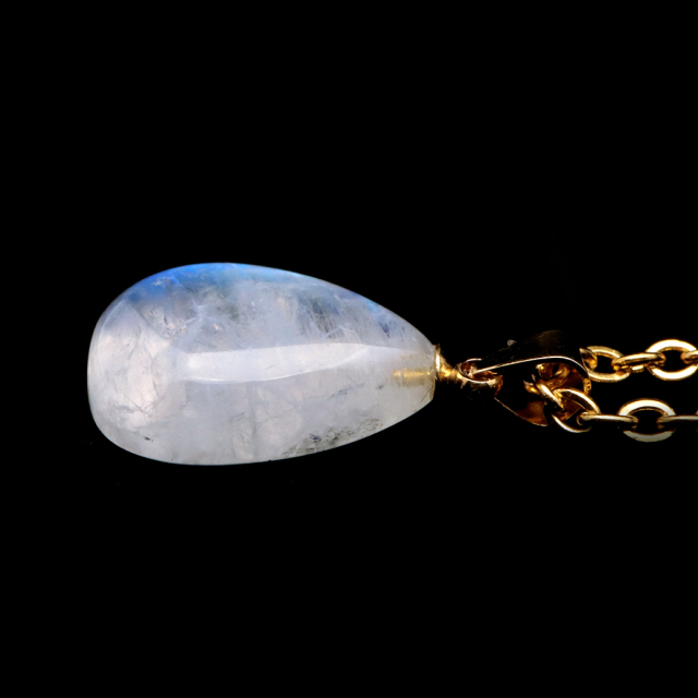 ムーンストーン ネックレス 6月 誕生石 天然石 レインボー ムーンストーン ペンダント 長石 moonstone 母の日 プレゼント