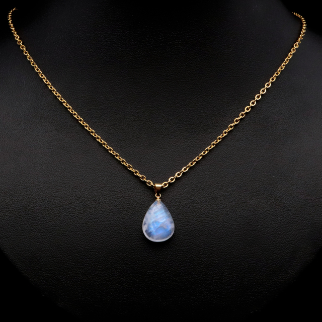 ムーンストーン ネックレス 6月 誕生石 天然石 レインボー ムーンストーン ペンダント 長石 moonstone 母の日 プレゼント
