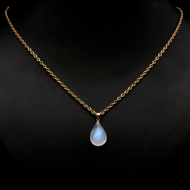 ムーンストーン ネックレス 6月 誕生石 天然石 レインボー ムーンストーン ペンダント 長石 moonstone 母の日 プレゼント