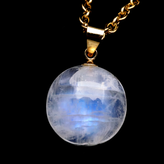 ムーンストーン ネックレス 6月 誕生石 天然石 レインボー ムーンストーン ペンダント 長石 moonstone 母の日 プレゼント