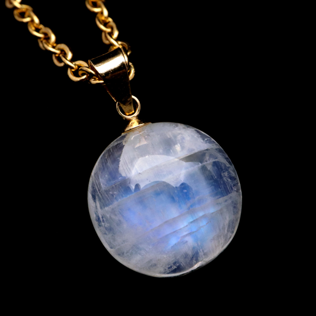 ムーンストーン ネックレス 6月 誕生石 天然石 レインボー ムーンストーン ペンダント 長石 moonstone 母の日 プレゼント