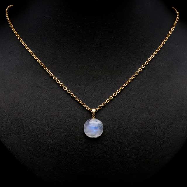 ムーンストーン ネックレス 6月 誕生石 天然石 レインボー ムーンストーン ペンダント 長石 moonstone 母の日 プレゼント