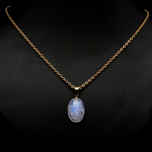 ムーンストーン ネックレス 6月 誕生石 天然石 レインボー ムーンストーン ペンダント 長石 moonstone 母の日 プレゼント