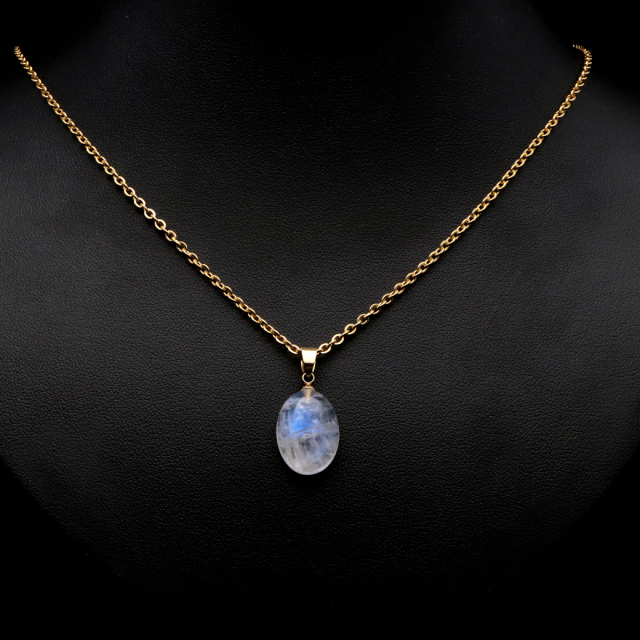 ムーンストーン ネックレス 6月 誕生石 天然石 レインボー ムーンストーン ペンダント 長石 moonstone 母の日 プレゼント