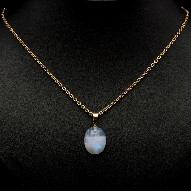 ムーンストーン ネックレス 6月 誕生石 天然石 レインボー ムーンストーン ペンダント 長石 moonstone 母の日 プレゼント
