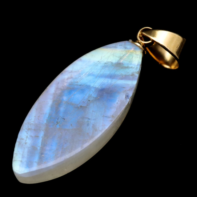 ムーンストーン ネックレス 6月 誕生石 天然石 レインボー ムーンストーン ペンダント 長石 moonstone 母の日 プレゼント