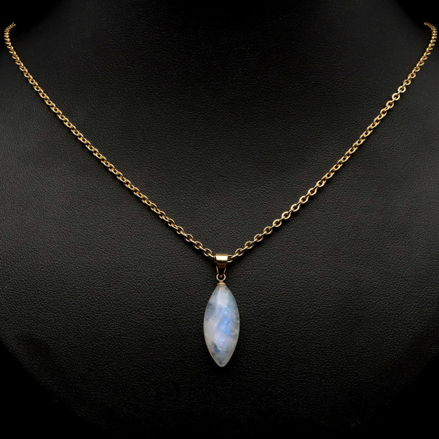 ムーンストーン ネックレス 6月 誕生石 天然石 レインボー ムーンストーン ペンダント 長石 moonstone 母の日 プレゼント
