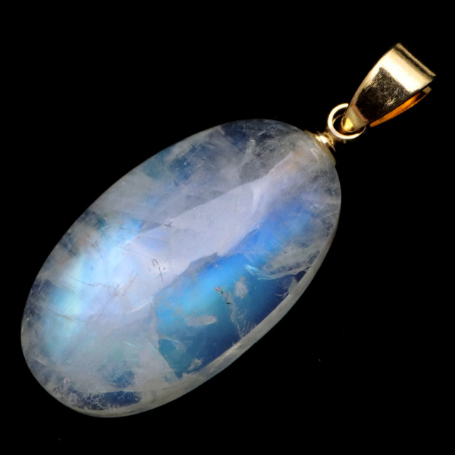 ムーンストーン ネックレス 6月 誕生石 天然石 レインボー ムーンストーン ペンダント 長石 moonstone 母の日 プレゼント