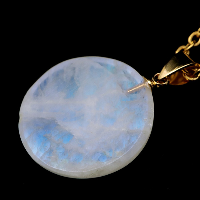 ムーンストーン ネックレス 6月 誕生石 天然石 レインボー ムーンストーン ペンダント 長石 moonstone 母の日 プレゼント