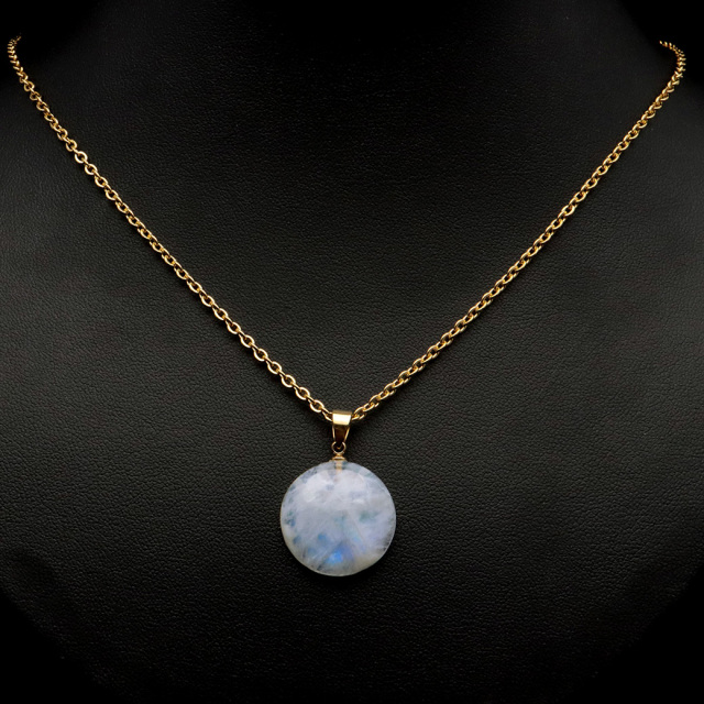 ムーンストーン ネックレス 6月 誕生石 天然石 レインボー ムーンストーン ペンダント 長石 moonstone 母の日 プレゼント