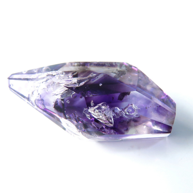 クロサイトインクォーツinアメジスト骸骨水晶　アメジストエレスチャル　原石天然石 水入り アメジスト エレスチャル 原石 骸骨水晶