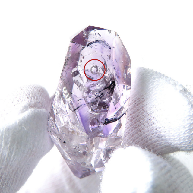 水入り アメジスト エレスチャル 原石 骸骨水晶