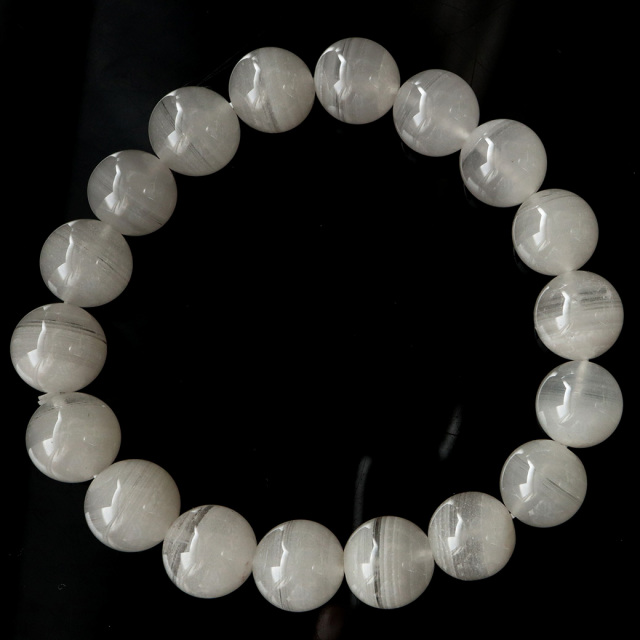 ホワイトファントム クォーツ 千層ガーデン ブレスレット 1点物 ブラジル産