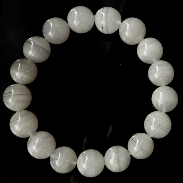 ホワイトファントム クォーツ 千層ガーデン ブレスレット 1点物 ブラジル産