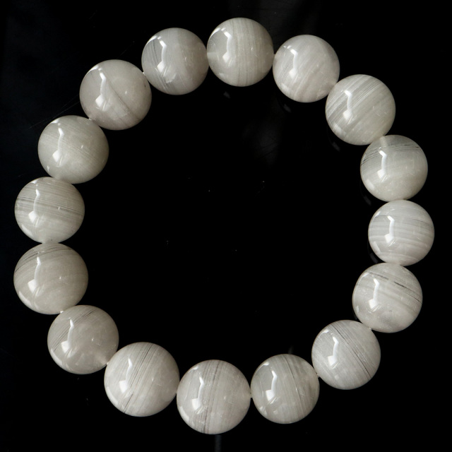 ホワイトファントム クォーツ 千層ガーデン ブレスレット 1点物 ブラジル産