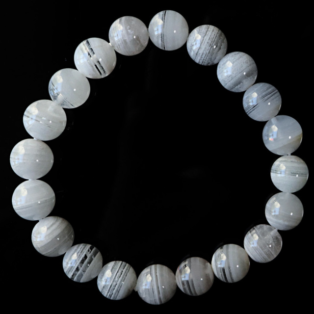 ホワイトファントム クォーツ 千層ガーデン ブレスレット 1点物 ブラジル産