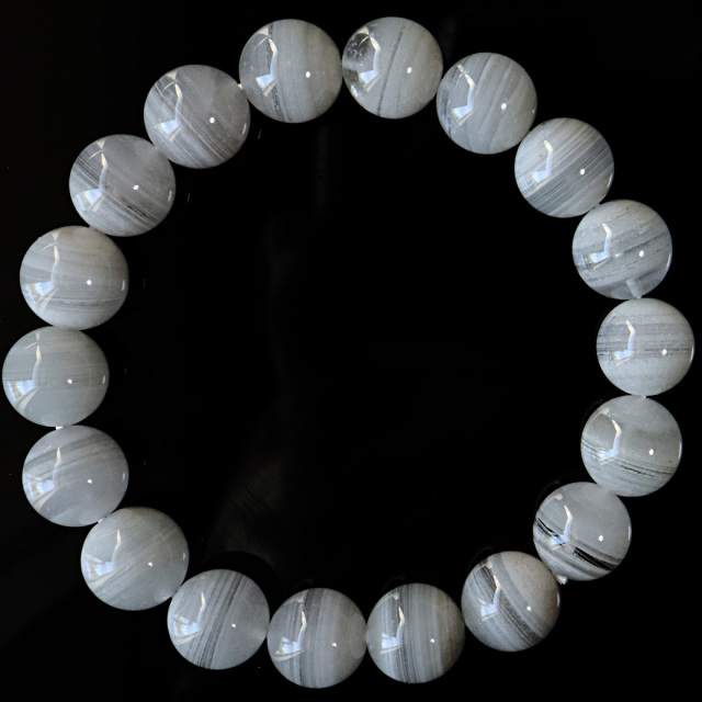 ホワイトファントム クォーツ 千層ガーデン ブレスレット 1点物 ブラジル産