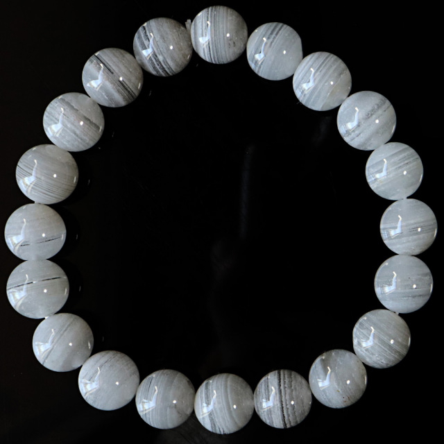 ホワイトファントム クォーツ 千層ガーデン ブレスレット 1点物 ブラジル産