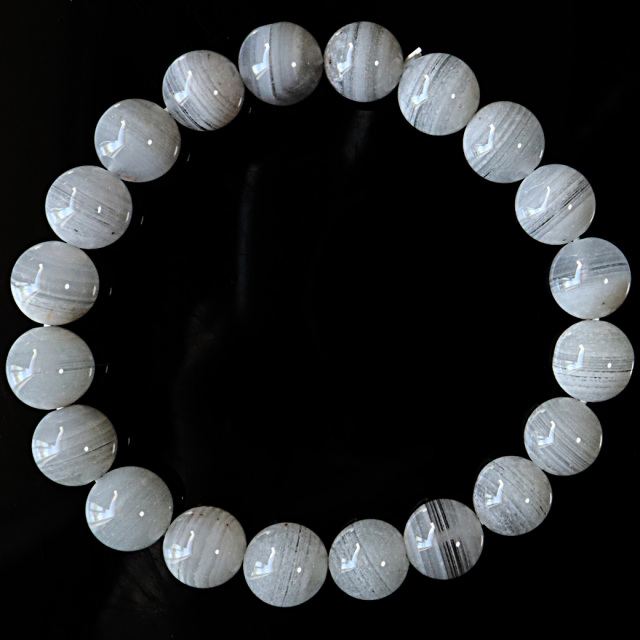 ホワイトファントム クォーツ 千層ガーデン ブレスレット 1点物 ブラジル産