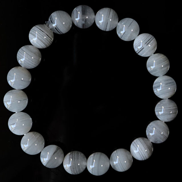 ホワイトファントム クォーツ 千層ガーデン ブレスレット 1点物 ブラジル産